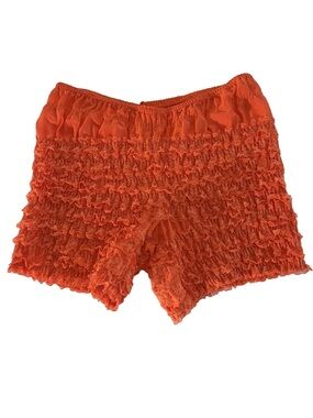Vintage Sam's 502 Ruffled Lace Bloomers - Vibrant Orange -Size S/M - Made in USA